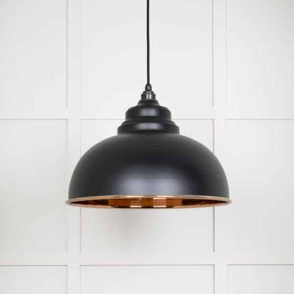 Smooth Copper Harborne Pendant in Elan Black 2