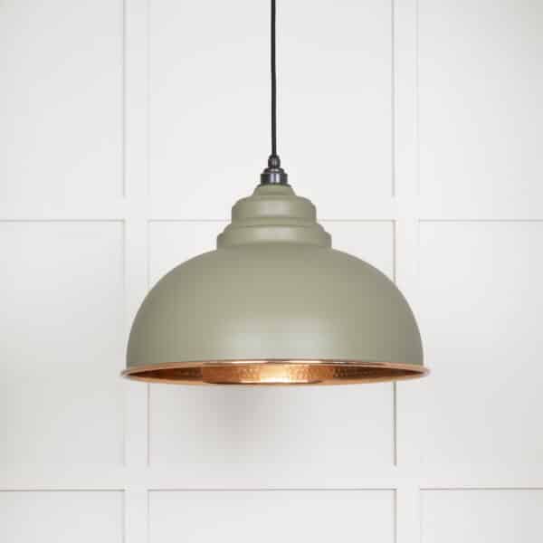 Hammered Copper Harborne Pendant in Tump 1