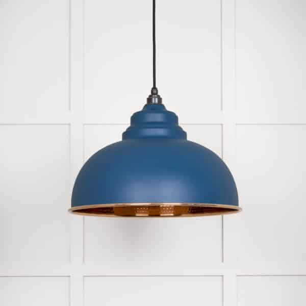 Hammered Copper Harborne Pendant in Upstream 2