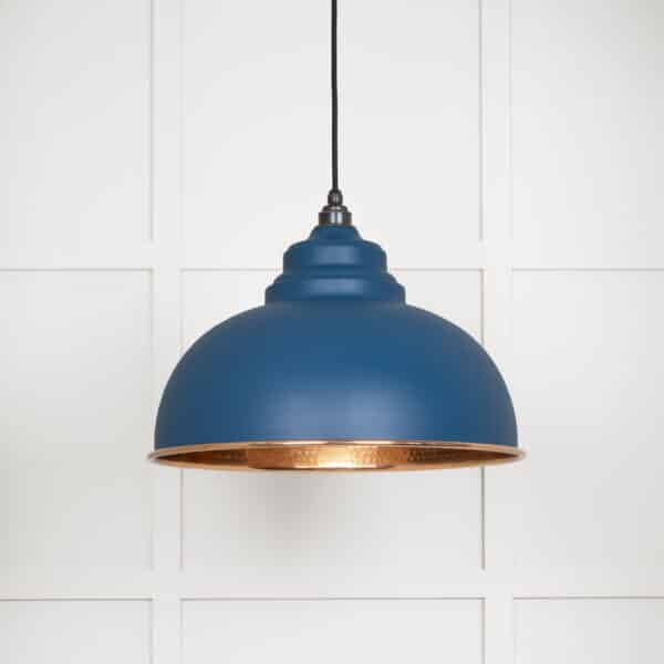 Hammered Copper Harborne Pendant in Upstream 1