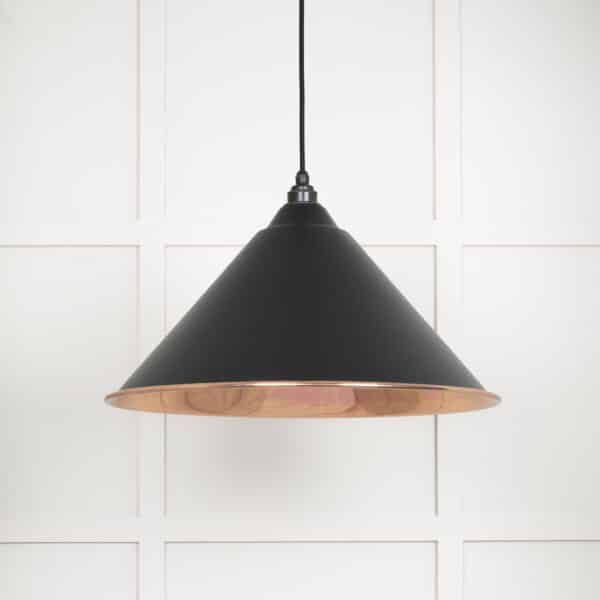 Smooth Copper Hockley Pendant in Elan Black 2