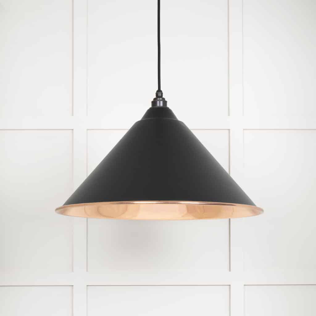 Smooth Copper Hockley Pendant in Elan Black 1