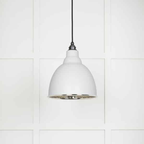 Smooth Nickel Brindley Pendant in Flock 2