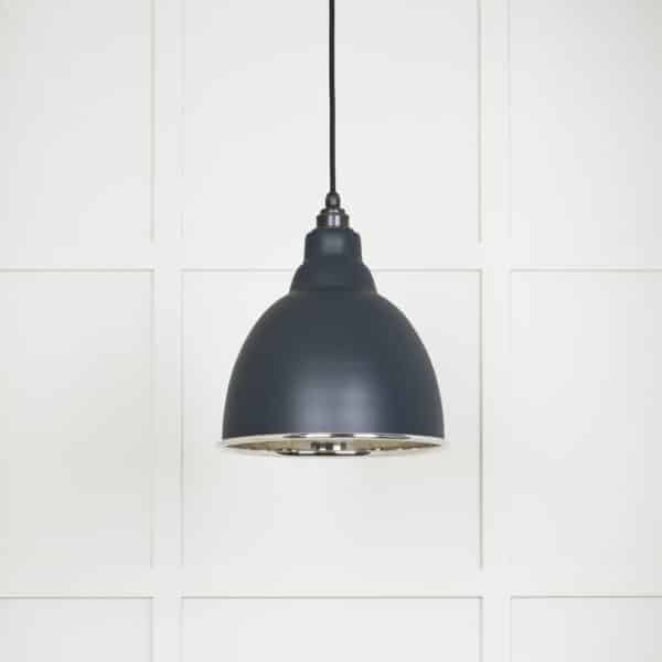 Smooth Nickel Brindley Pendant in Soot 2