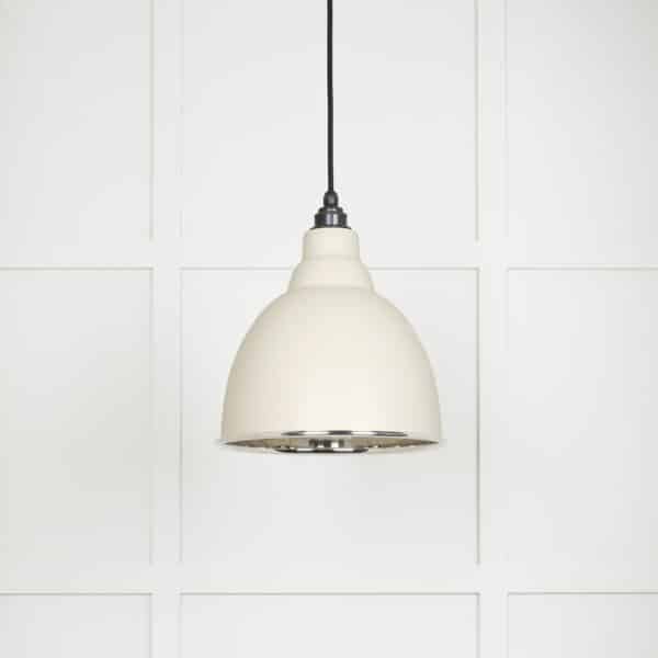 Smooth Nickel Brindley Pendant in Teasel 2