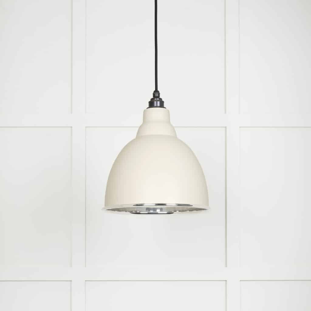 Smooth Nickel Brindley Pendant in Teasel 1