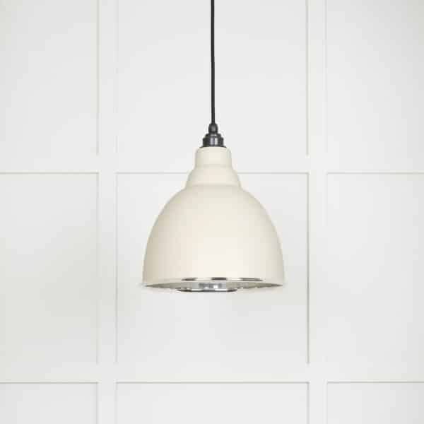 Smooth Nickel Brindley Pendant in Teasel 1