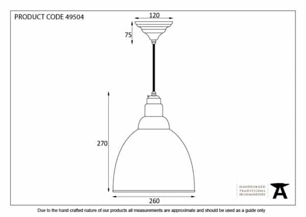 Smooth Nickel Brindley Pendant 3