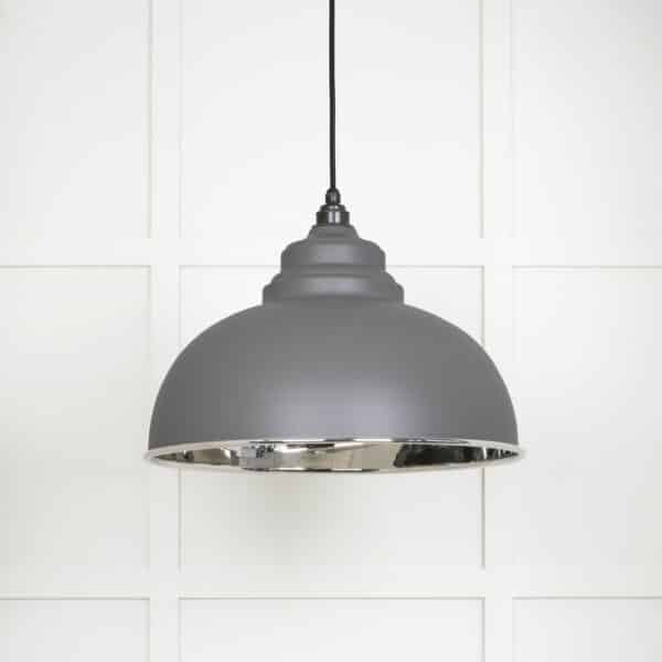 Smooth Nickel Harborne Pendant in Bluff 2