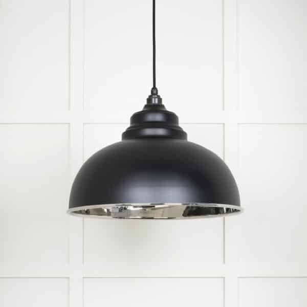 Smooth Nickel Harborne Pendant in Elan Black 2