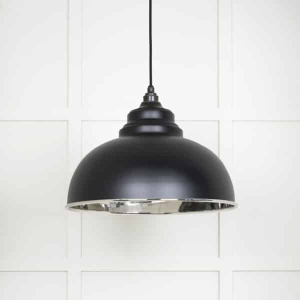 Smooth Nickel Harborne Pendant in Elan Black 1