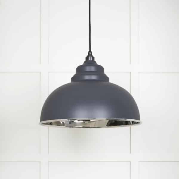 Smooth Nickel Harborne Pendant in Slate 2