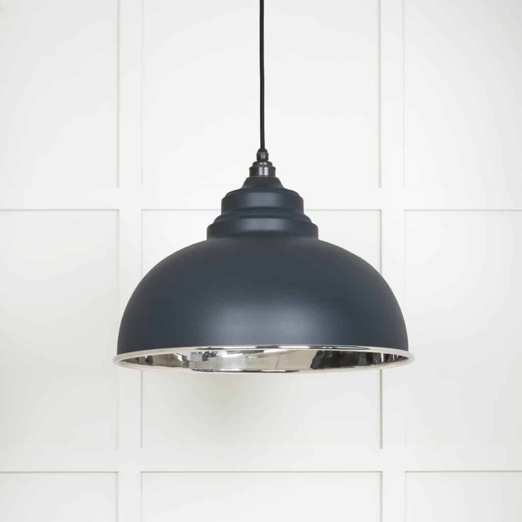 Smooth Nickel Harborne Pendant in Soot 1