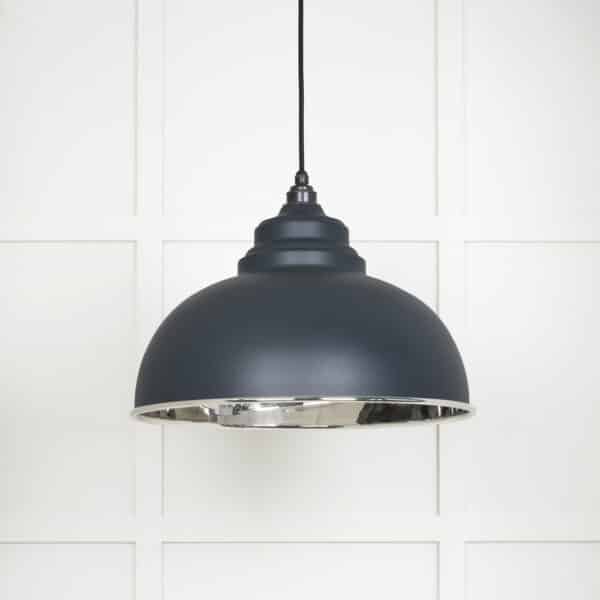 Smooth Nickel Harborne Pendant in Soot 1