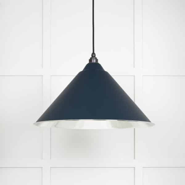 Smooth Nickel Hockley Pendant in Dusk 1