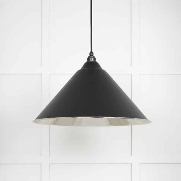 Smooth Nickel Hockley Pendant in Elan Black 2