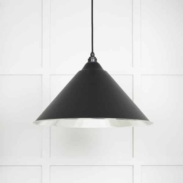 Smooth Nickel Hockley Pendant in Elan Black 1