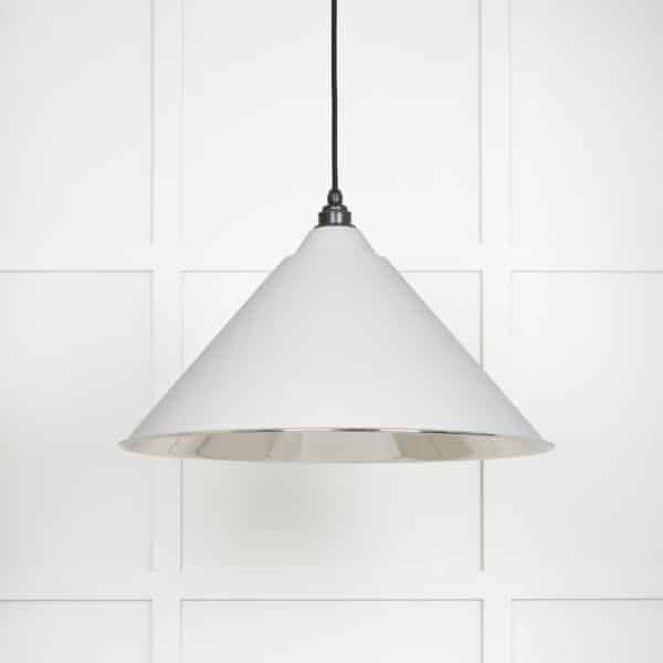 Smooth Nickel Hockley Pendant in Flock 2