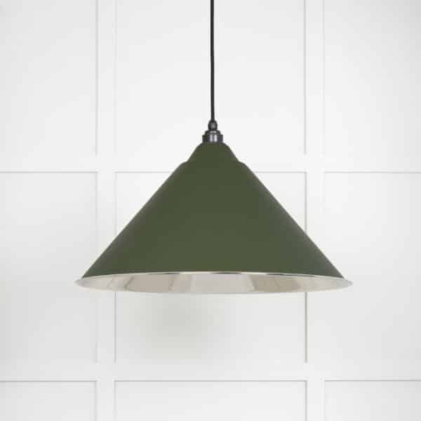 Smooth Nickel Hockley Pendant in Heath 2