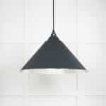 Smooth Nickel Hockley Pendant in Soot 1