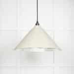 Smooth Nickel Hockley Pendant in Teasel 1