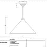 Smooth Nickel Hockley Pendant in Tump 3