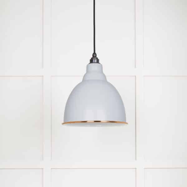 White Gloss Brindley Pendant in Birch 2