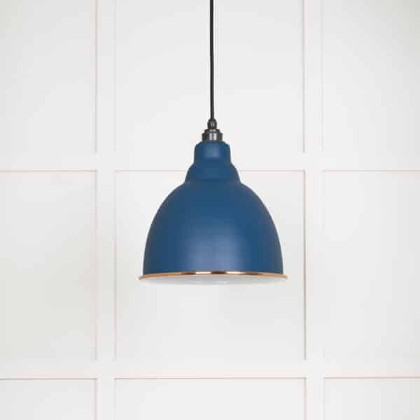 White Gloss Brindley Pendant in Upstream 2