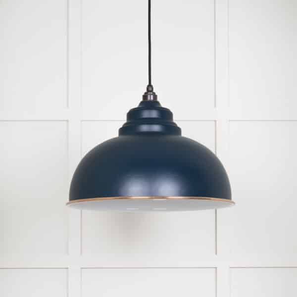 White Gloss Harborne Pendant in Dusk 2