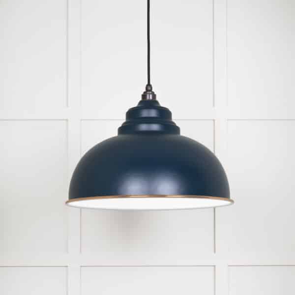 White Gloss Harborne Pendant in Dusk 1