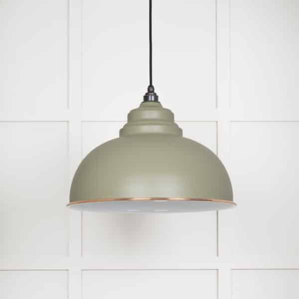 White Gloss Harborne Pendant in Tump 2