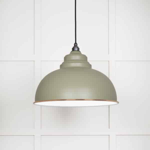 White Gloss Harborne Pendant in Tump 1