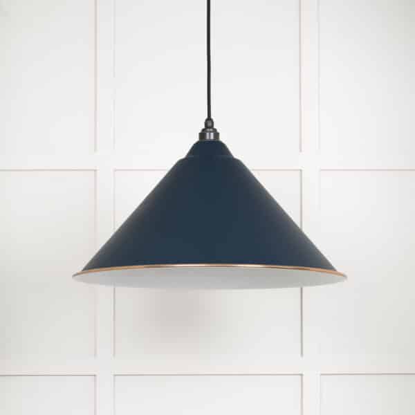 White Gloss Hockley Pendant in Dusk 2