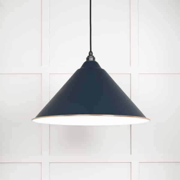 White Gloss Hockley Pendant in Dusk 1