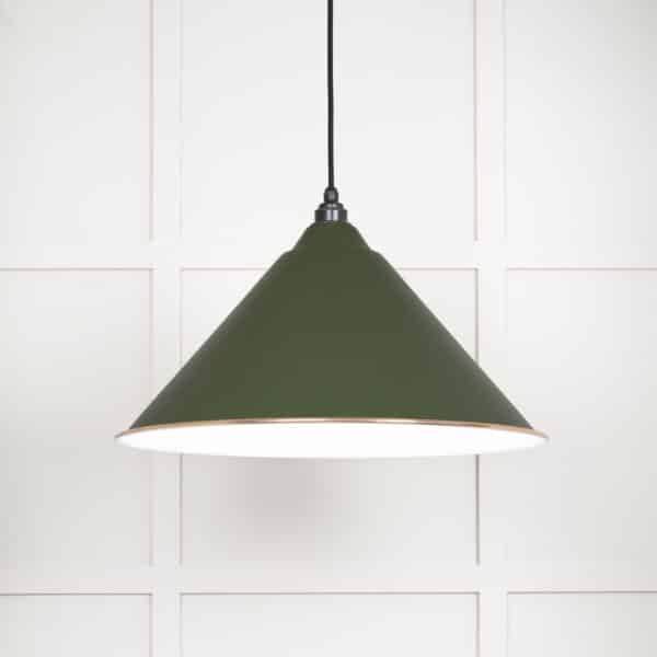 White Gloss Hockley Pendant in Heath 1