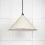 White Gloss Hockley Pendant in Teasel 2