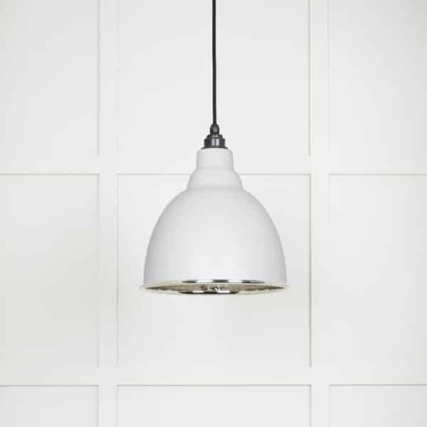 Hammered Nickel Brindley Pendant in Flock 2