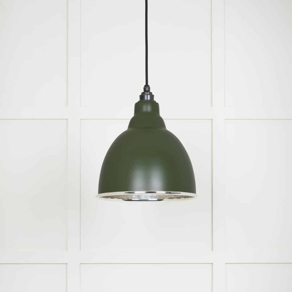 Hammered Nickel Brindley Pendant in Heath 1