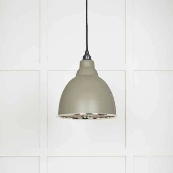 Hammered Nickel Brindley Pendant in Tump 2