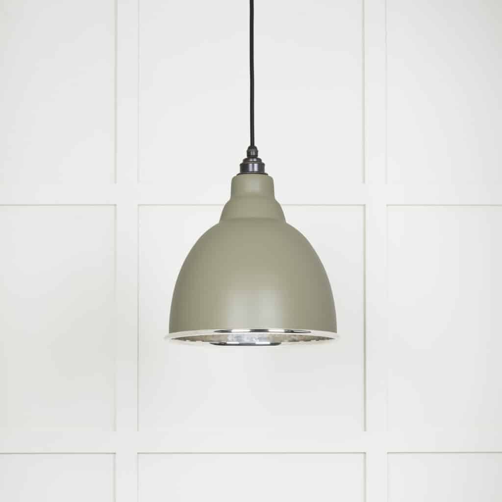 Hammered Nickel Brindley Pendant in Tump 1