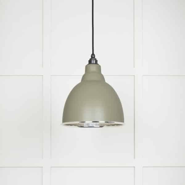 Hammered Nickel Brindley Pendant in Tump 1