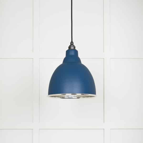 Hammered Nickel Brindley Pendant in Upstream 1