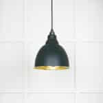 Hammered Brass Brindley Pendant in Dingle 1
