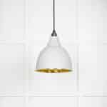 Hammered Brass Brindley Pendant in Flock 2