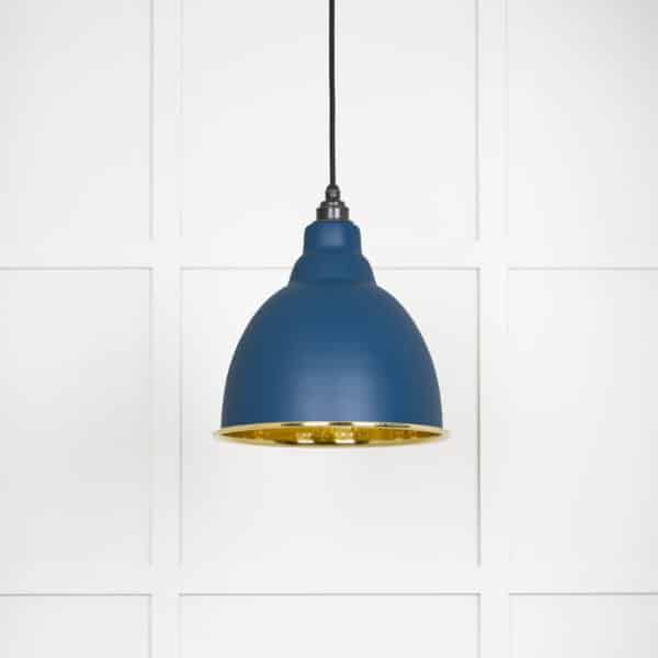 Hammered Brass Brindley Pendant in Upstream 2