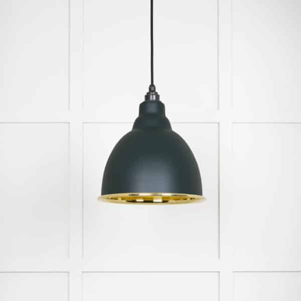 Smooth Brass Brindley Pendant in Dingle 2