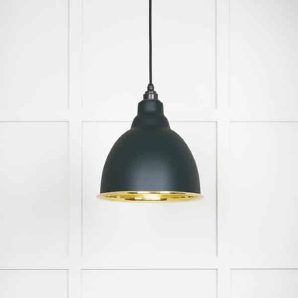 Smooth Brass Brindley Pendant in Dingle 1