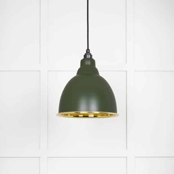 Smooth Brass Brindley Pendant in Heath 2