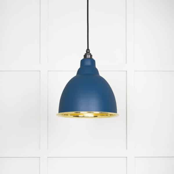 Smooth Brass Brindley Pendant in Upstream 1