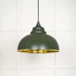 Hammered Brass Harborne Pendant in Heath 2